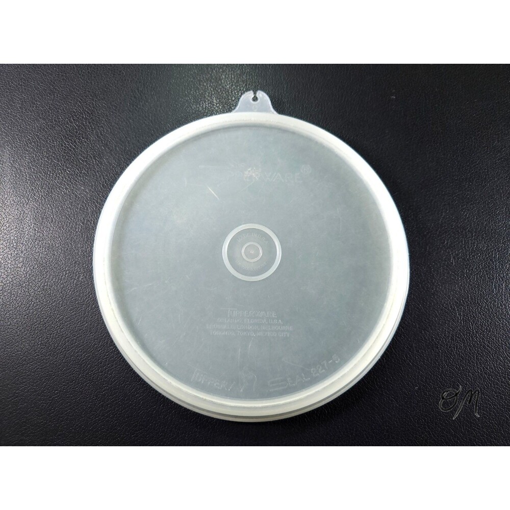 Tupperware Vintage Clear Round 6.5" Replacement Lid C-Tab Tupper Seal 227-5